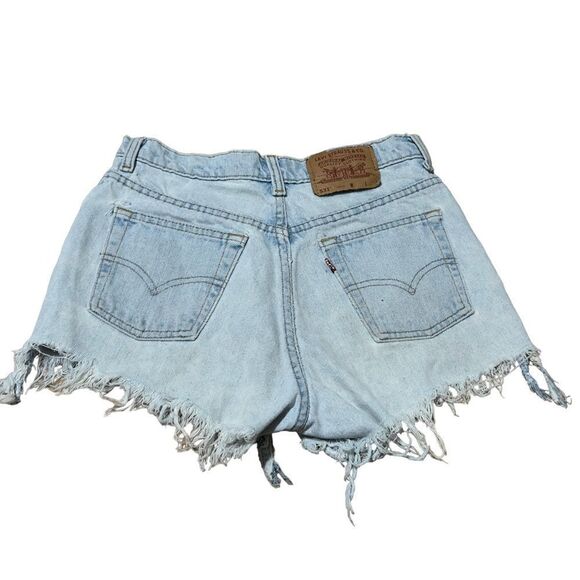 Levi’s 531 Fringe Hem Light Wash Shorts Size 29 - Picture 3 of 16